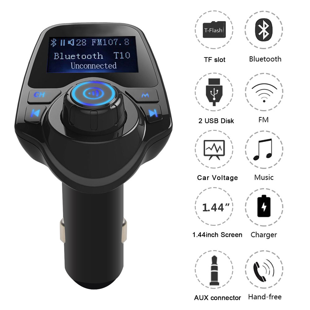 Bluetooth Car Kit FM Transmitter Wireless Radio Adapter